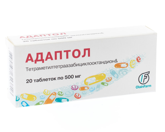 Адаптол таблетки 500мг №20 в наличии в 98 аптеках Москвы и Санкт-Петербурга