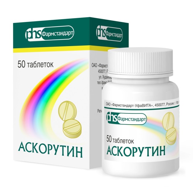 Аскорутин ФСТ таблетки №50 в наличии в 83 аптеках Москвы и Санкт-Петербурга