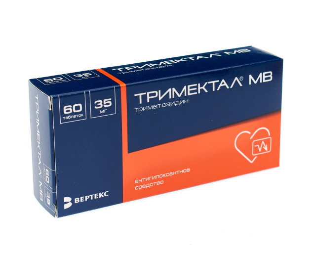 Тримектал МВ таблетки 35мг №60 в наличии в 54 аптеках Москвы и Санкт .