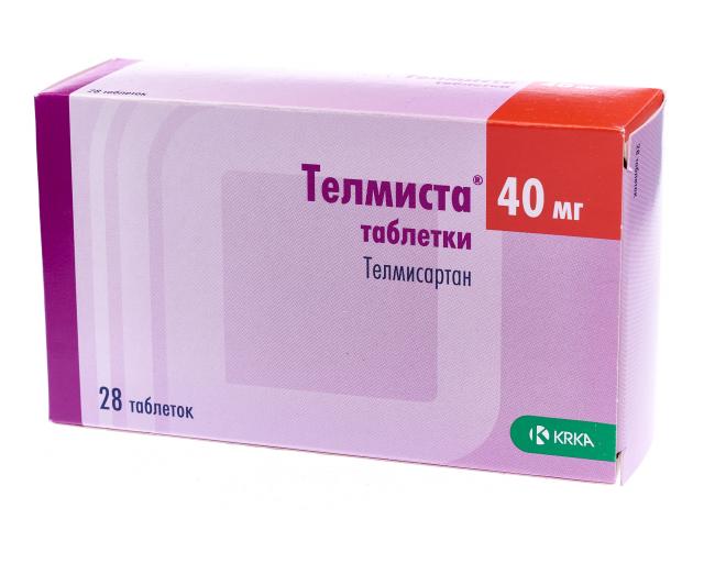 Телмиста таблетки 40мг №28 в наличии в 77 аптеках Москвы и Санкт-Петербурга