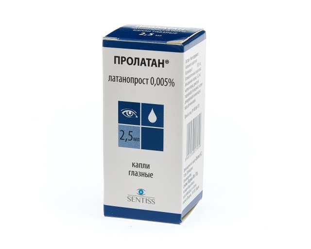Пролатан капли глазные 0,005% 2,5мл в наличии в 33 аптеках Москвы и .
