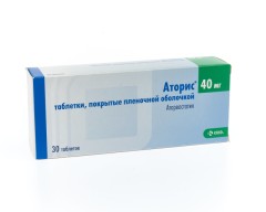 Аторис таблетки 40мг №30