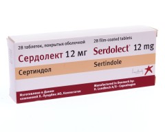 Сердолект таблетки покрытые оболочкой 12мг №28