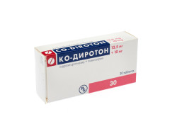 Ко-диротон таблетки 12,5мг + 10мг №30