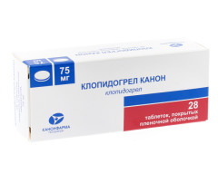 Клопидогрел Канон таблетки 75мг №28