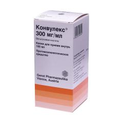 Конвулекс капли внутрь 300мг/мл 100мл