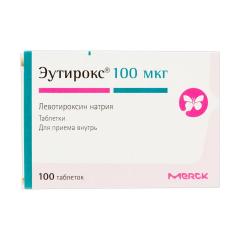Эутирокс таблетки 100мкг №100