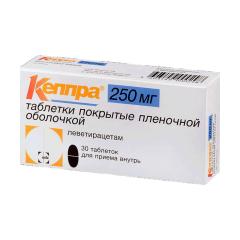 Кеппра таблетки 250мг №30
