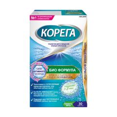 Корега таблетки для очищения зубных протезов Биоформула №30