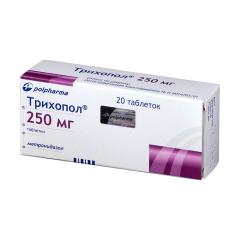 Трихопол таблетки 250мг №20