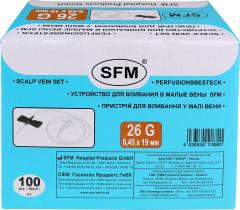 СФМ катетер д/малых вен игла-бабочка 26G (0,45х19мм)