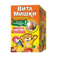 ВитаМишки Мульти+йод+холин+витамин Д3 пастилки жевательные №30