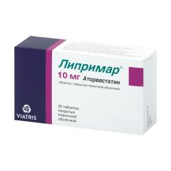 Липримар таблетки покрытые оболочкой 10мг №30