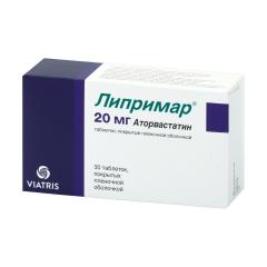 Липримар таблетки покрытые оболочкой 20мг №30