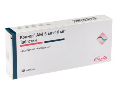 Конкор АМ таблетки 5мг+10мг №30