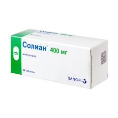 Солиан таблетки покрытые оболочкой 400мг №30