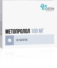 Метопролол Озон таблетки 100мг №30