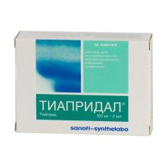 Тиапридал раствор внутривенно и внутримышечно 50мг/мл 2мл №12