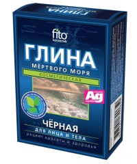 Фитокосметик глина черная Мертвого моря 100г