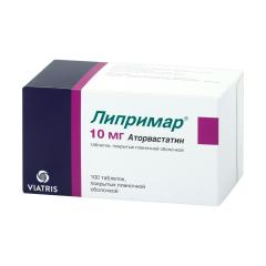 Липримар таблетки покрытые оболочкой 10мг №100