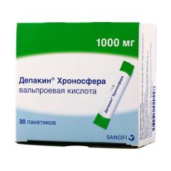Депакин Хроносфера гранулы пролонгированные 1000мг №30