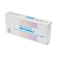 Месакол таблетки покрытые оболочкой 400мг №50