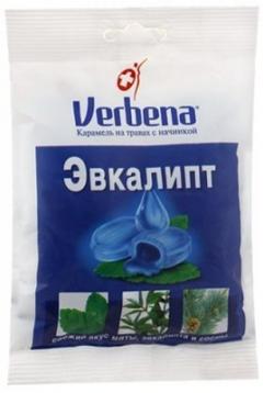Вербена карамель лечебная Эвкалипт 60г
