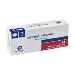 Клопидогрел Канон таблетки 75мг №14