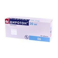 Диротон таблетки 20мг №56