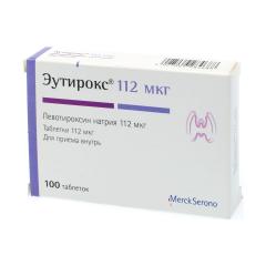 Эутирокс таблетки 112мкг №100