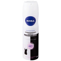 Нивея дезодорант-спрей Невид.защита для черного и белого 150мл 82237