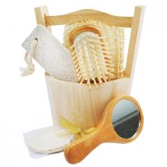 Набор банный (расчёска/пемза/мочалка) №5 2313685