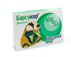 Барсукор Барсучий жир капсулы 200мг №100