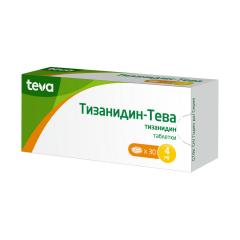 Тизанидин-Тева таблетки 4мг №30