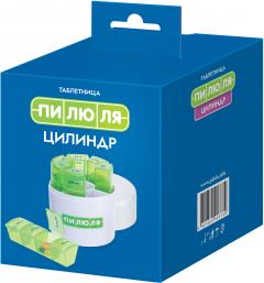 Таблетница пилюля на 7 дней Цилиндр (3739)