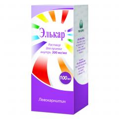 Элькар раствор для внутреннего применения 300мг/мл 100мл