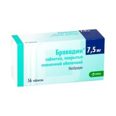 Бравадин таблетки покрытые оболочкой 7,5мг №56