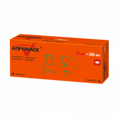 Апроваск таблетки покрытые оболочкой 10мг+300мг №28