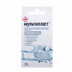 Мультипласт пластырь бактерицидный влагост. №20