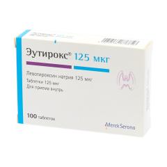 Эутирокс таблетки 125мкг №100