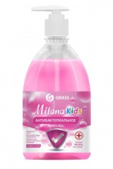 Милана мыло жидкое антибак. Бабл Гам для детей (дозатор) 500мл