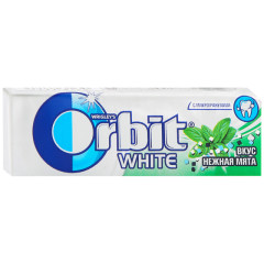 Орбит жевательные резинка Уайт Нежная мята 13,6г