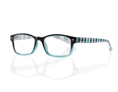 Очки корригирующие черные/голубые с градиентом +2,0 60884 (42640/3)