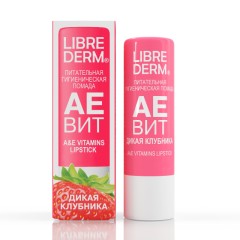 Либридерм Аевит помада гигиеническая питательная клубника 4г