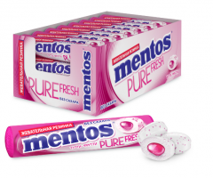 Ментос жевательные резинка Ролл Пьюр фреш Тутти Фрутти 15,5г