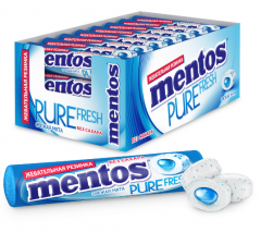 Ментос жевательные резинка Ролл Пьюр фреш Свежая Мята 15,5г
