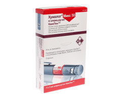 Хумалог Микс 50 суспензия подкожно 100 МЕ/мл 3мл №5