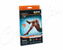 Би Велл Рехаб Чулки компрессионные MED 2 кл. плотн. ажур. верх р.4 cappuccino JW-225