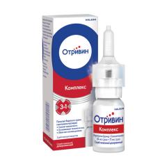 Отривин Комплекс спрей назальный 0,6мг/мл +0,5мг/мл 10мл