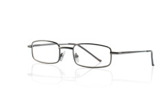 Очки темно-серые металл прямоугольные +3,5 42309/6